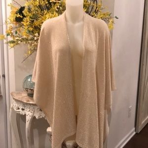 Open layered poncho Sweater